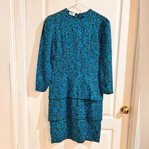 FINAL PRICE Vintage Neiman Marcus Ruffled Dress